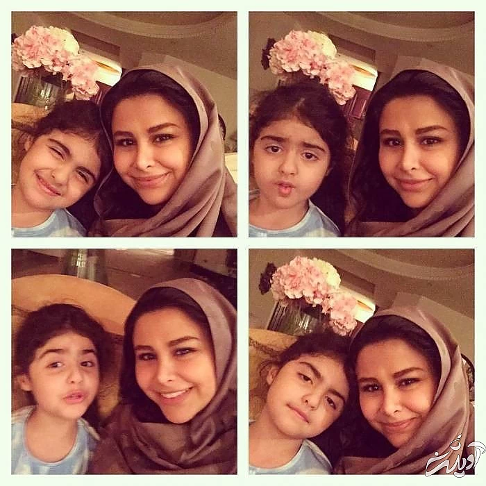 یاسمینا باهر و خواهرزاده اش یاسمینا باهر